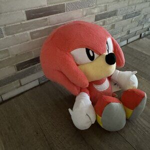 Jakks Pacific Sega Sonic X the Hedgehog Knuckles Stuffed Plush Doll 9" 2023